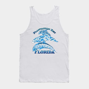 Plantation Key Florida Vacation Tribal Dolphins Tank Top